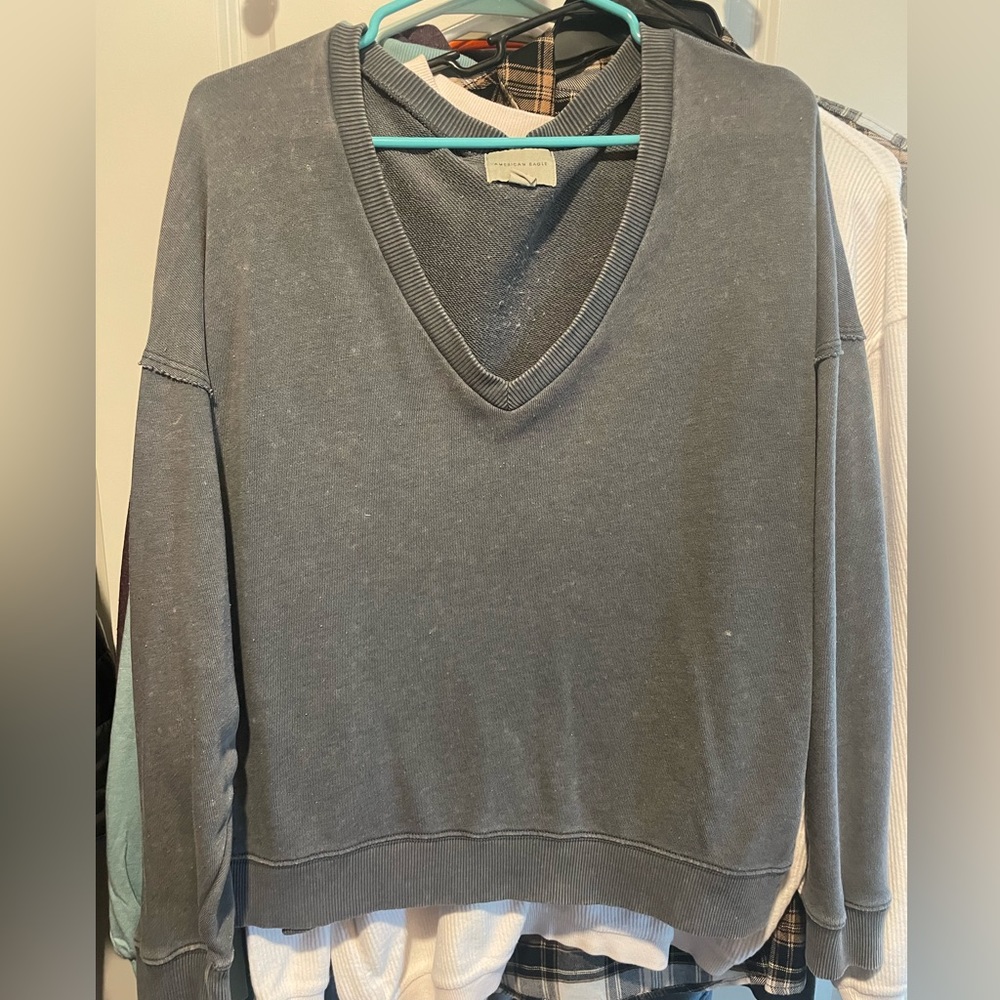American Eagle Oversized Crop Sweater